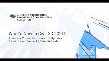 New in Civil 3D 2021.2: Raster Support with  the Autodesk Connector for ArcGIS