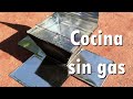 Cocina sin gas en un horno solar