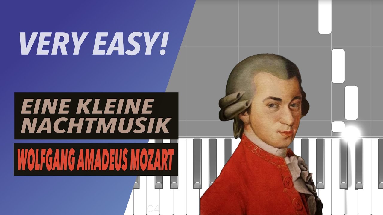 EASY PIANO TUTORIAL - Eine Kleine Nachtmusik - Wolfgang Amadeus Mozart ...