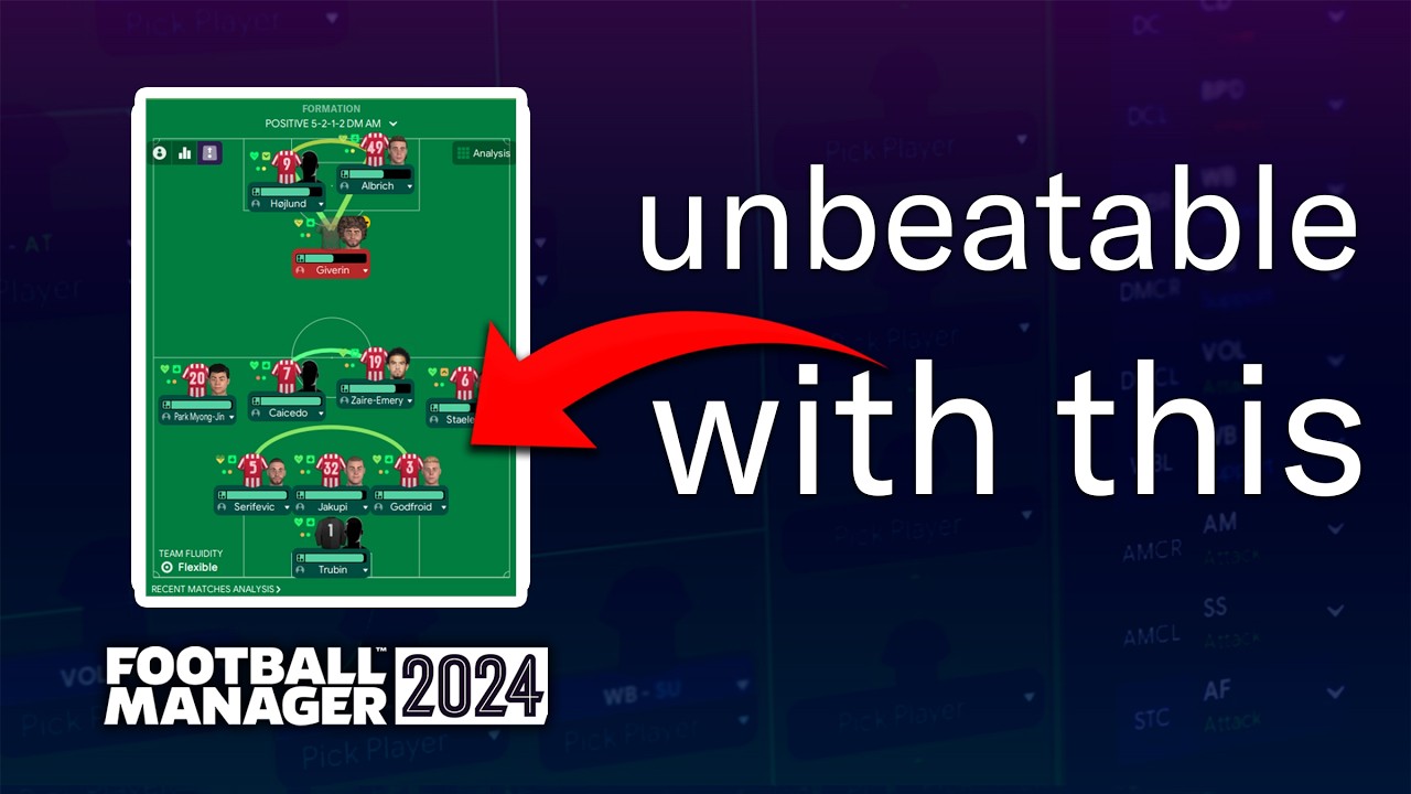 Unbeaten With A Back 3 Tactic On Football Manager - YouTube