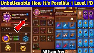 Unbelievable! How Is This Possible 😱 Carrom Pool All Items Free Level 1 ID Full Details Don't Miss 🔥 screenshot 5