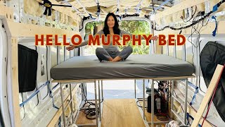 Hello Murphy Bed | Ultimate Van Life Comfort | Custom Van Build Tour