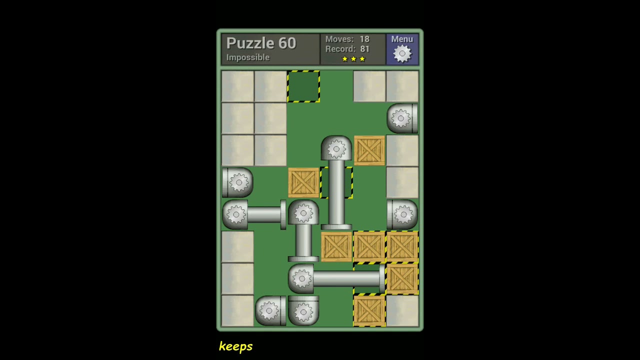 Pushing Machine (Impossible) Level Puzzle 60 - Perfect Solution