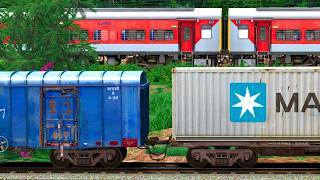 CEMENT WAGON COUPLING SHIP CONTAINER | BUMPY RAILROAD | Train Simulator | Railwork | NTG GAMING
