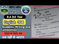 HPU/SPU B.A 3rd Year English ENG 304 Important Questions 2025