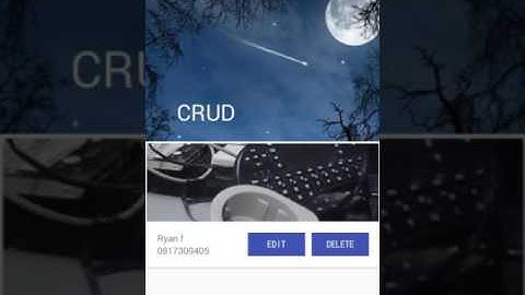 recycleview CRUD + PHP + Mysql