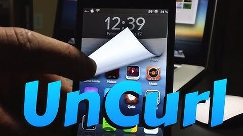 Uncurl: AWESOME Unlocking and NC Effect for iPhone, iPod Touch & iPad