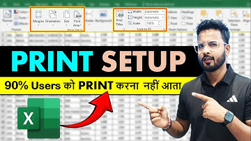 Excel Tutorial for Beginners : Print Setup in Excel | Microsoft Excel #excel