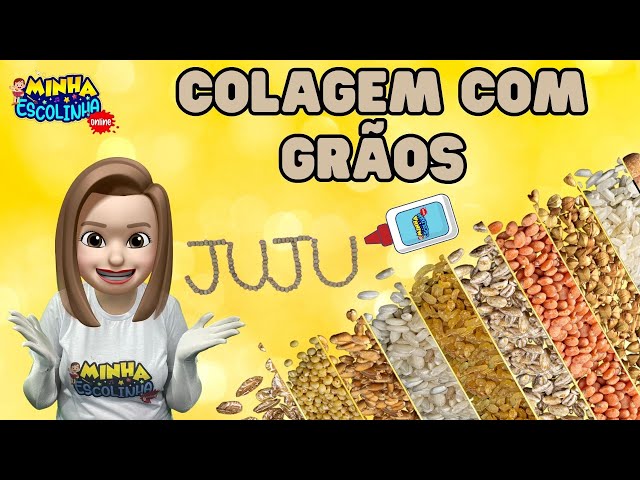 Colagem com Grãos G4 - Educação Infantil - Videos Educativos - Atividades para Crianças