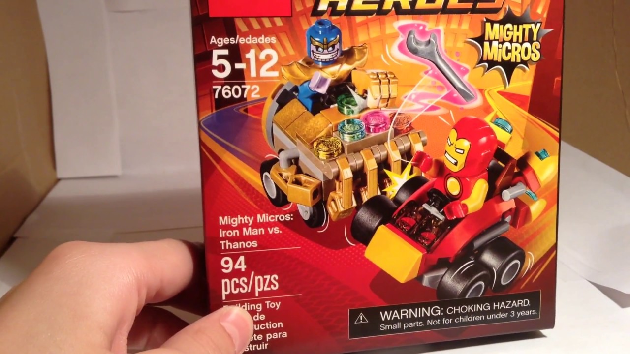 Lego Mighty Micros: Iron Man vs. Thanos // Review of set 76072 - YouTube