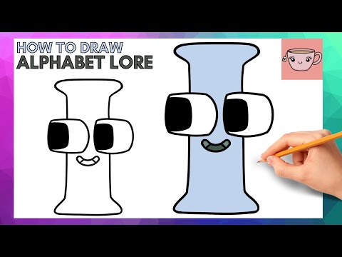 How to Draw Alphabet Lore (L), Dibujando Alphabet Lore L
