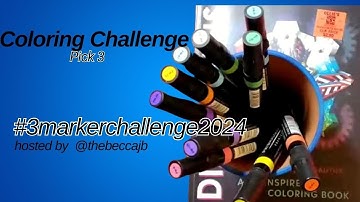 Prismacolor Markers used in the #3markerchallenge2024 host @TheBeccajb