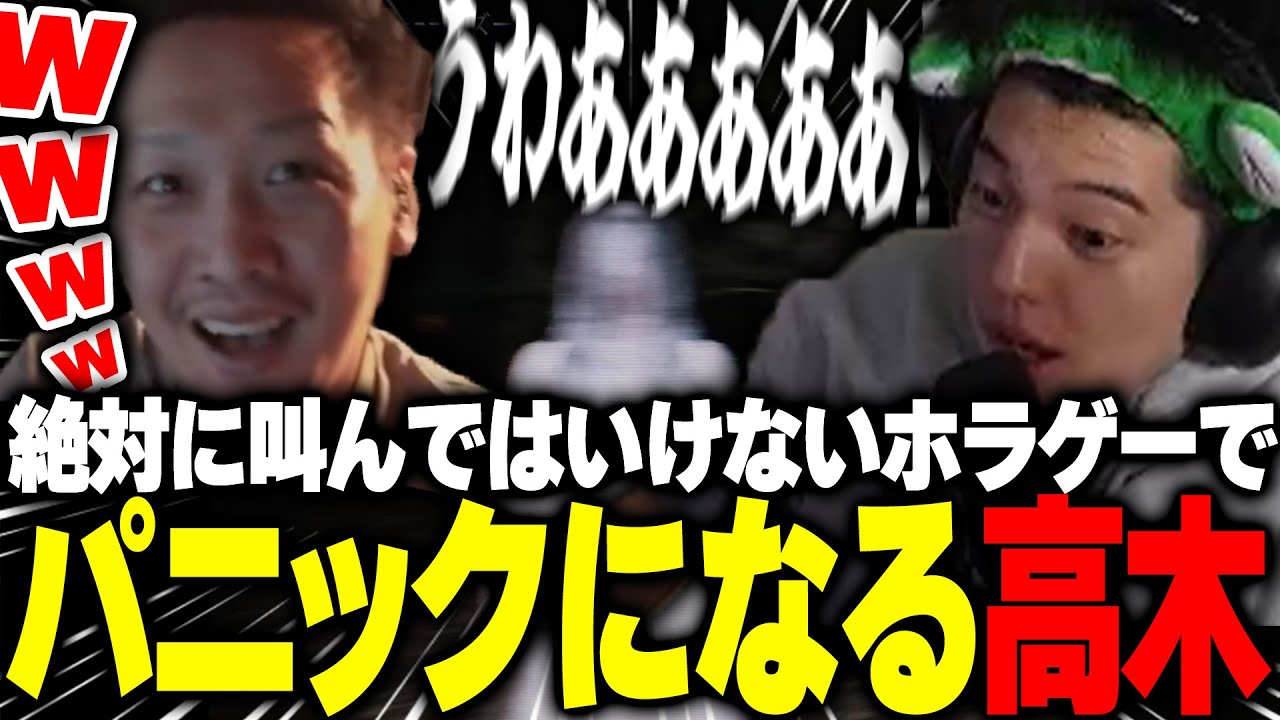 叫んだら即死！？最恐ホラゲーでパニックに陥る高木と爆笑するわいわい【Don't Scream Together】