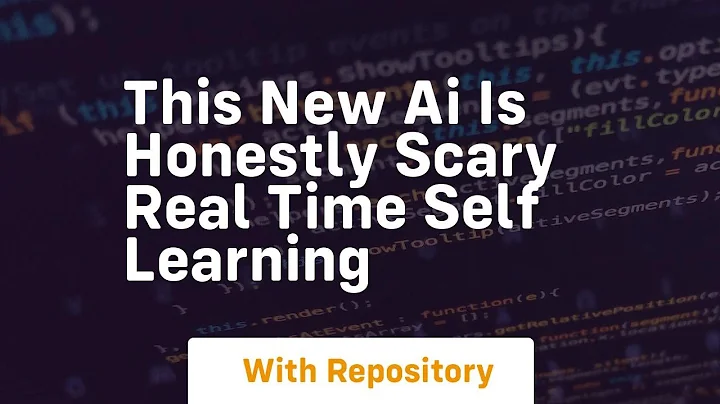 This new ai is honestly scary real time self learning