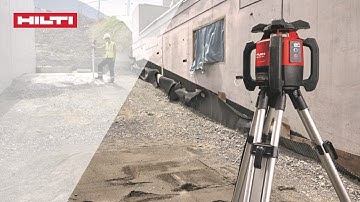 HOW TO - Slope auto-alignment with the Hilti PR 300-HV2S dual grade rotating laser level