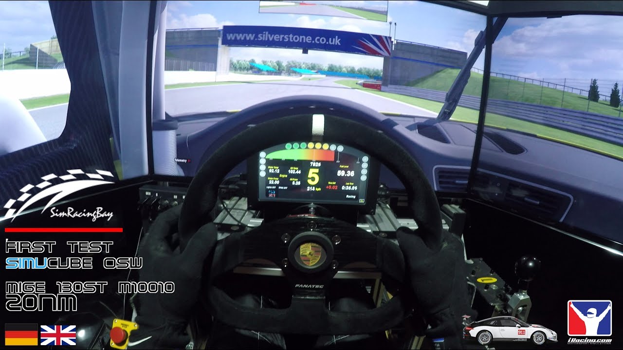 First SimRacingBay SimuCube OSW Test + Mige (20NM) | Porsche 911 CUP @ Silverstone [GER | ENG]