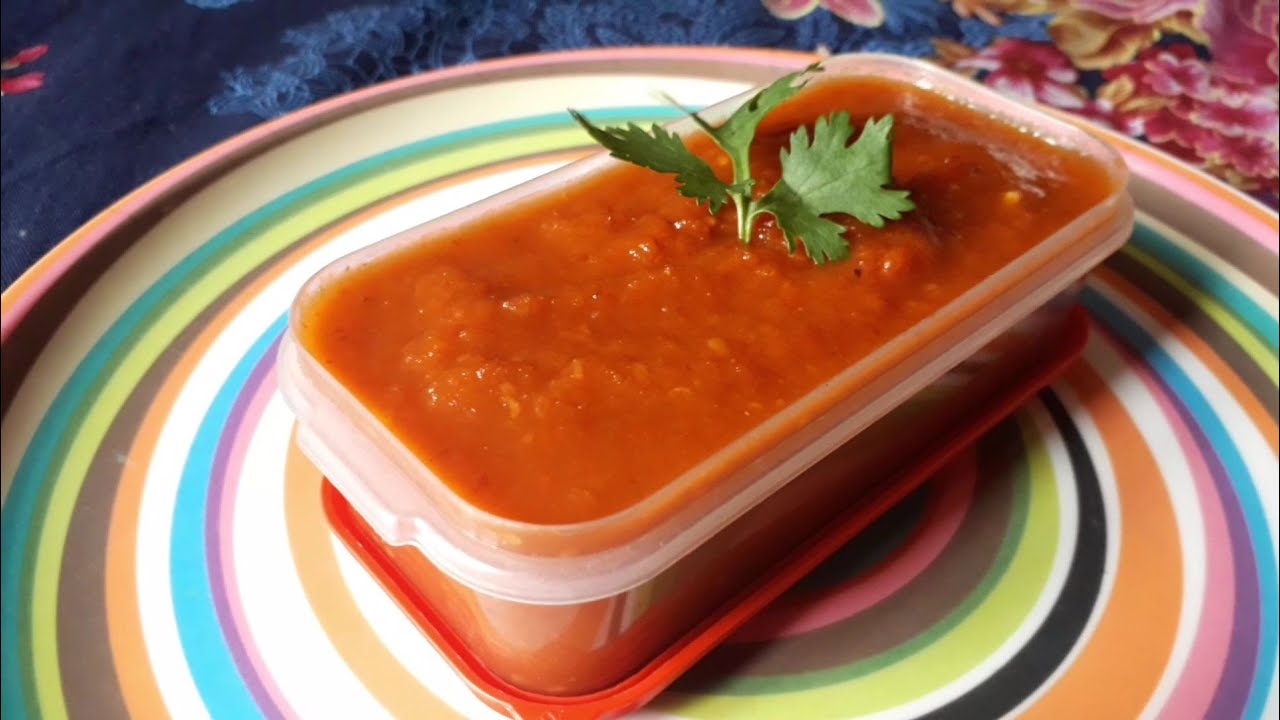 Spicy hot tomato sauce/bangladeshi tomato sauce recipe/tasty homemade tomato sauce YouTube