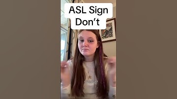 Learn How To Sign "Don