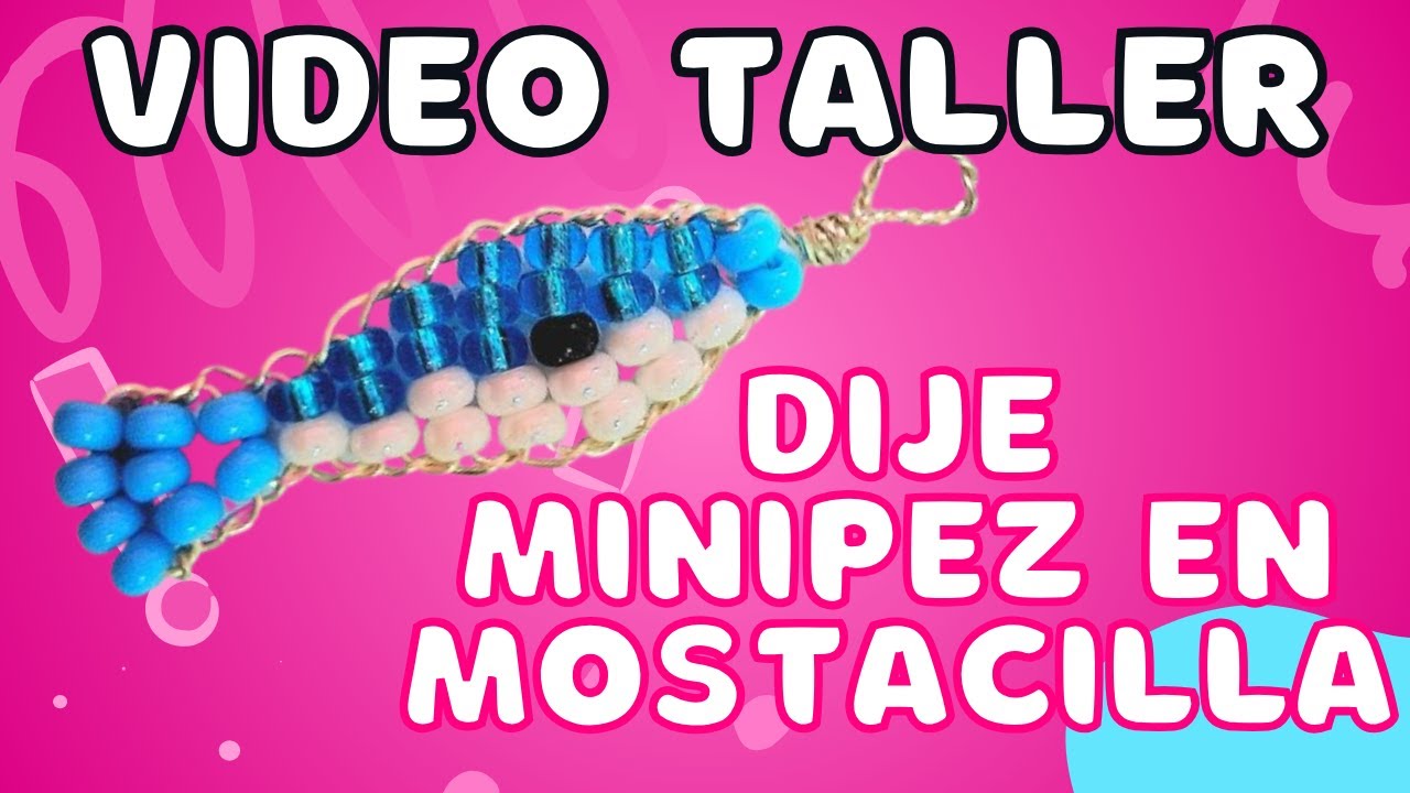 Cómo Hacer un Dije Mini Pez en Mostacilla Paso a Paso | Tutorial de Bisutería Creativa