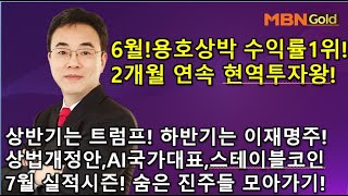 [이효근 텐배거] 상반기는 트럼트였다면 하반기는 이재명주식! 상법개정안,AI국가대표,스테이블코인! 7월 실적시즌! 숨은 진주들 모아가기!