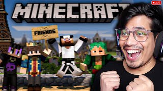 Parkour Challenge With Fleet SMP Members|Minecraft Live 😂