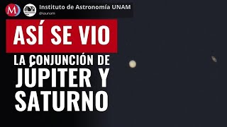La estrella de Belén iluminó la noche; así se vio la conjunción de Júpiter y Saturno