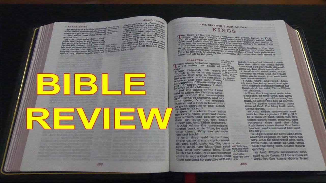 BIBLE REVIEW THOMAS NELSON PREMIER COLLECTION KJV BLACK GOATSKIN