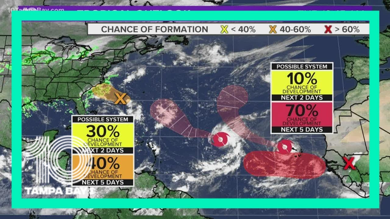 Tropical storms Paulette, Rene churn in the Atlantic with no land in sight