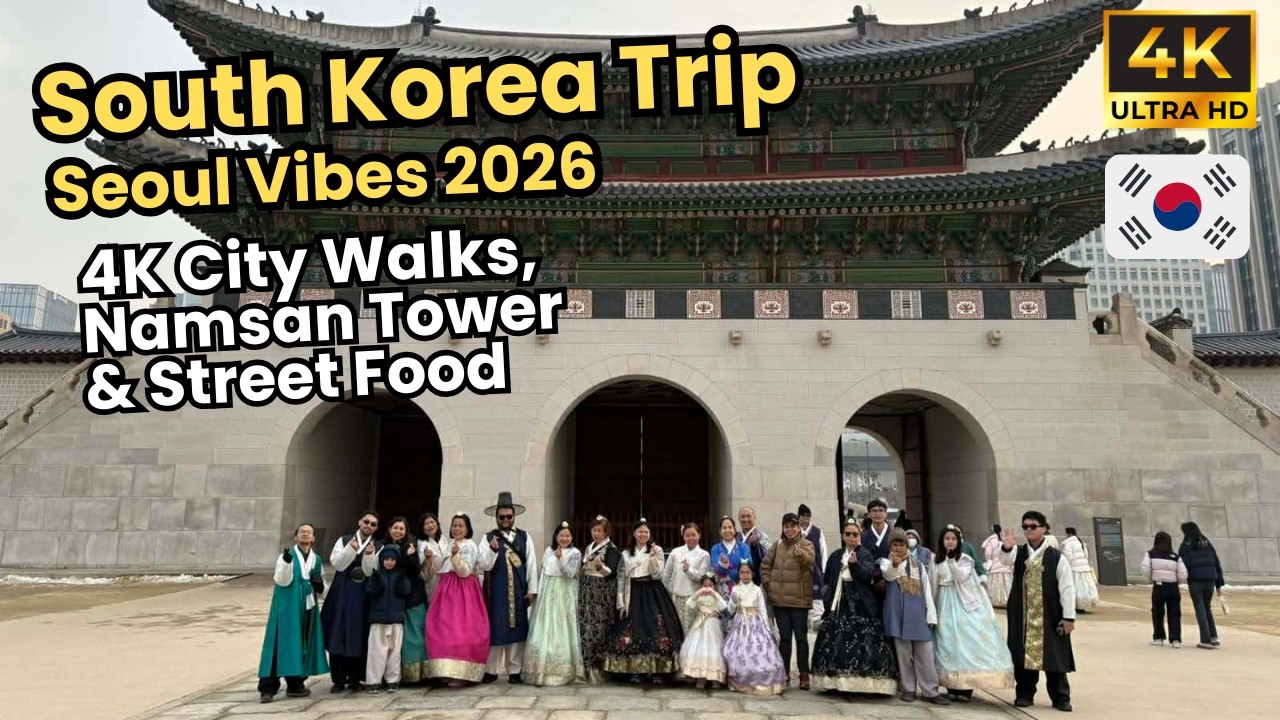 South Korea Trip POV (Seoul Vibes 2026): 4K City Walks, Namsan Tower & Street Food