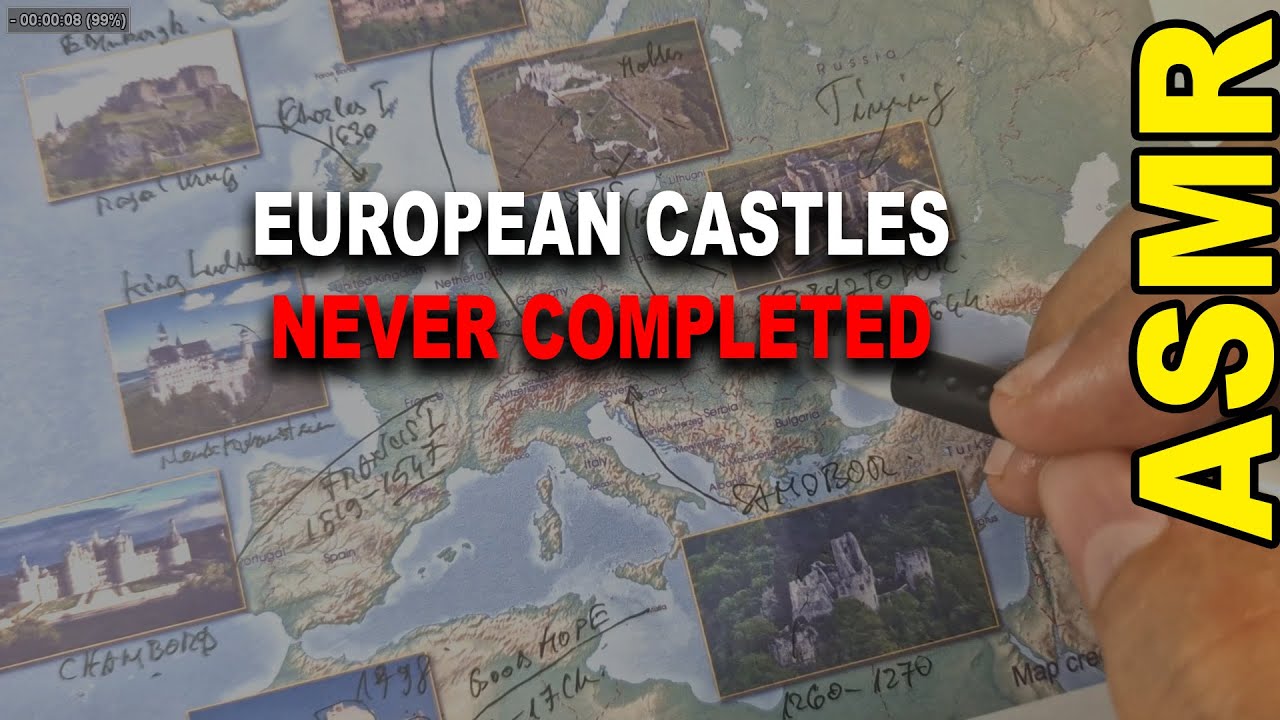 История ASMR: Недостроенные европейские замки и судьбы их строителей | ASMR-картография + факты