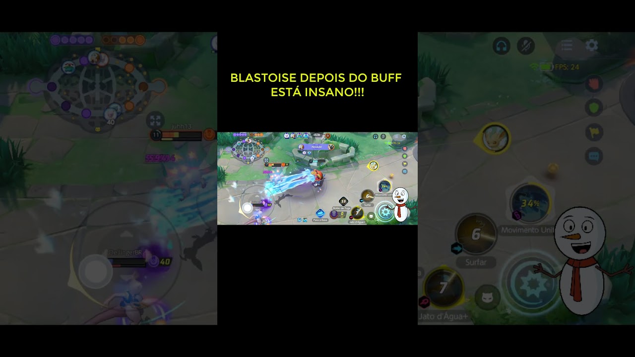 BLASTOISE DEPOIS DO BUFF ESTÁ INSANO 😎😎POKÉMON UNITE 