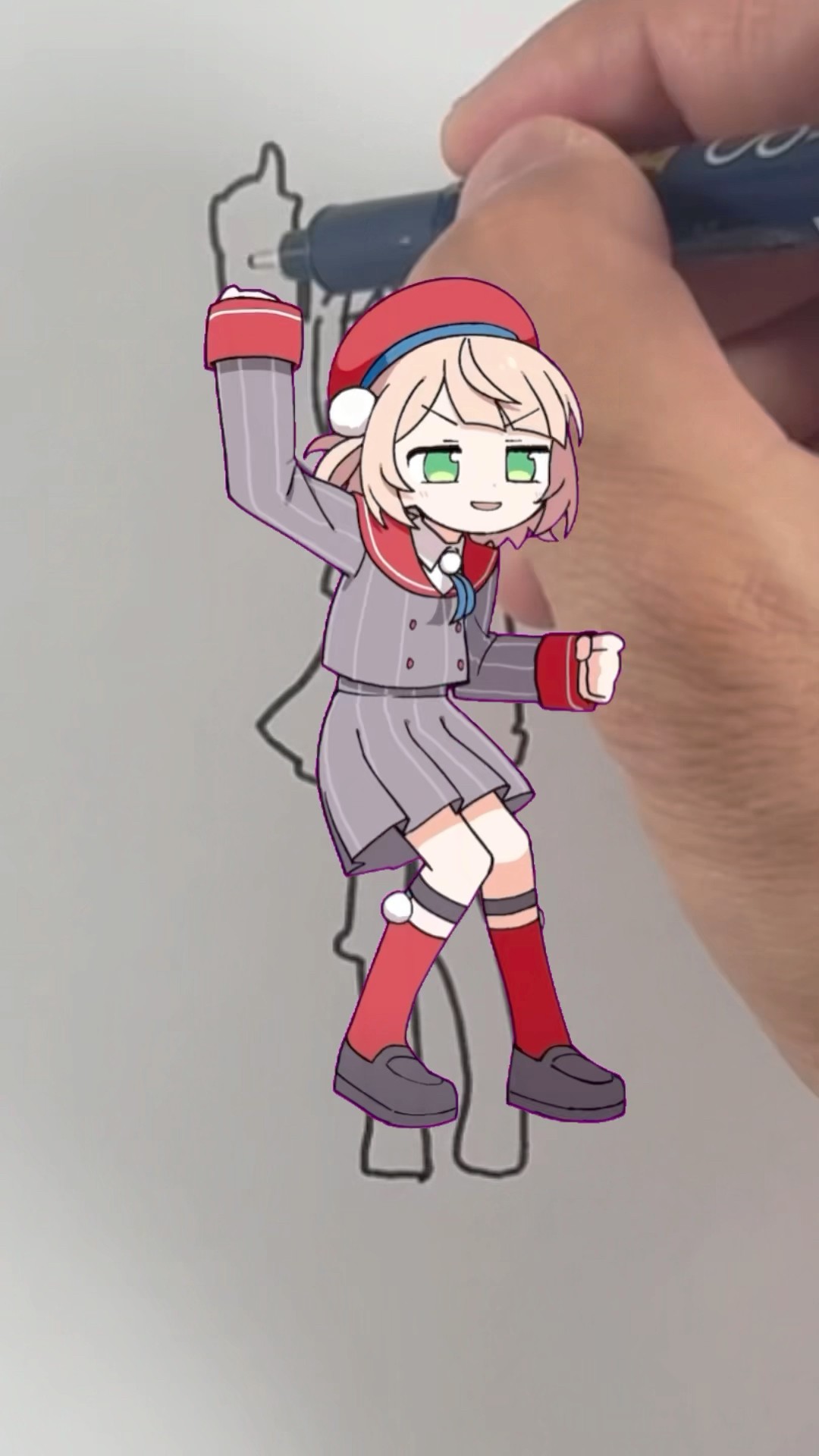 ShigureUi Appears When I Draw Her! #ういこうせん #しぐれうい