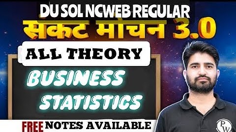 Theory Oneshot Business Statistics | Business Statistics Important Questions 2025