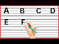 English alphabet writing practicecapital letter abcd