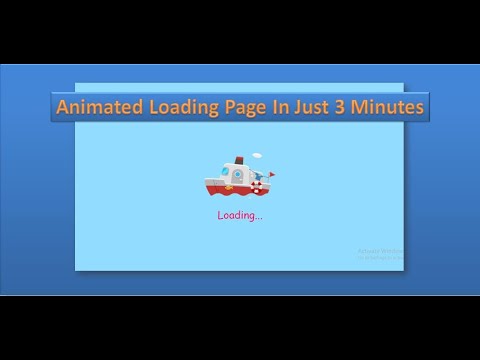 How to make Animated Loading Page Using HTML and CSS || No JavaScript || Smartcode India