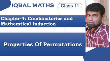 TN Class 11 Maths Properties of Permutation Chapter 4 Combinatorics And Mathematical Induction