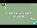 Direct Speech & Indirect Speech