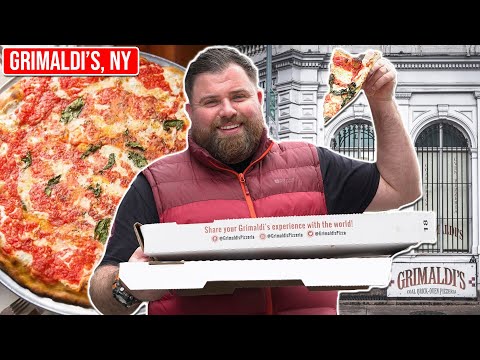 วีดีโอ: ร้านพิซซ่า Grimaldi ใน DUMBO: พิซซ่าชื่อดังของบรู๊คลิน
