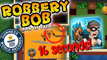 WORLD RECORD Robbery Bob! 16 SECONDS* Chapter 1 level 15 - Settle the score