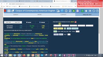 Improve your text via corpus self analysis tools