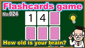 【No.024】Flash Card Games🧠 BRAIN TRAINING 💪 | Less than 20% correct in the 60s!?【9 Questions】
