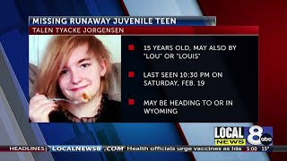 Police search for juvenile runaway