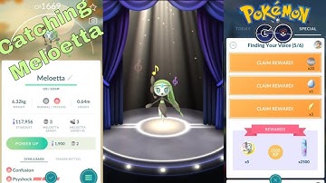 Pokemon Go Finding Your Voice Research Task Completed & Meloetta Encounter!