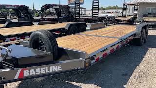 TSI Trailers checking out the new Baseline HTL Tilt Deck Equipment Trailer built by Diamond C