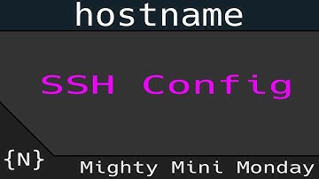 SSH Config to make ssh a bit easier?