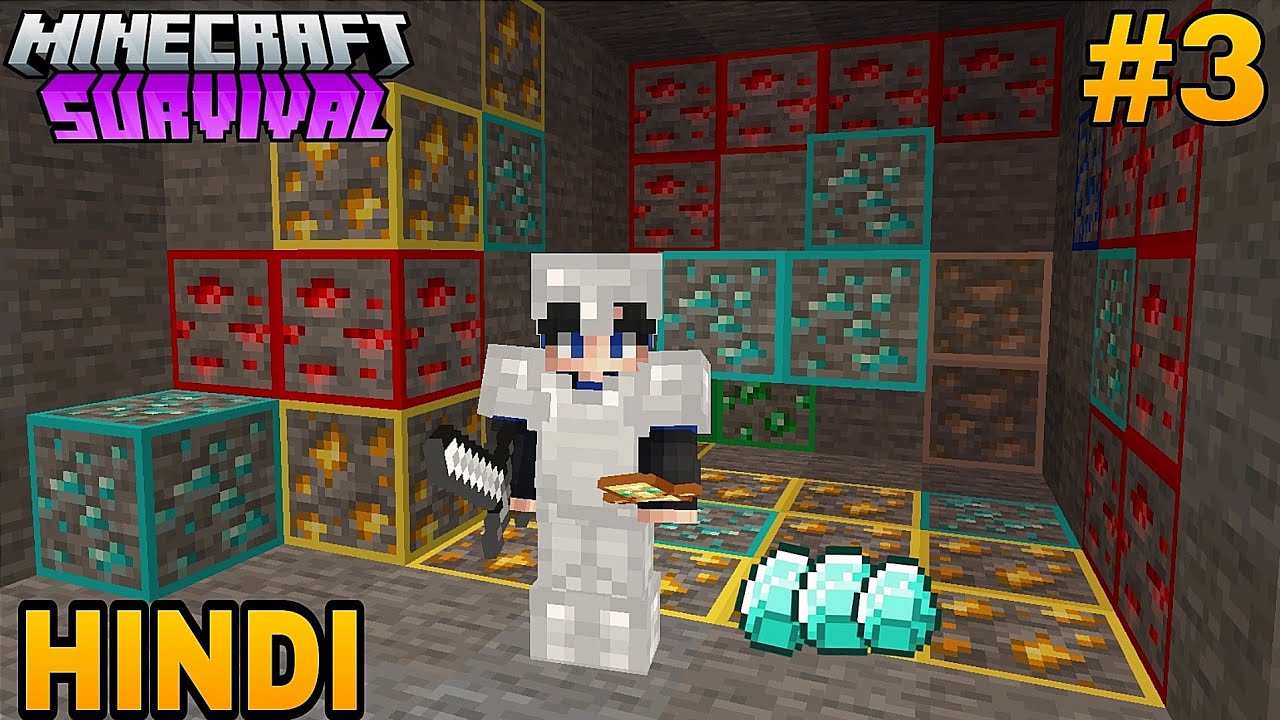 Best Mining Techniques | Minecraft Survival Series Episode - 3 - YouTube