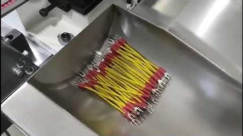 HH 682B Automatic dual ends terminal crimping machine is processing Loose Terminal #terminal #crimp