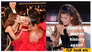 ZENDAYA MAKES HISTORY ONCE AGAIN AT THE EMMYS!