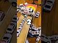 Police Cars Drive! Fall into a hole in a row #policecar #toys
