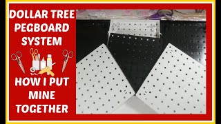 Celebrity DOLLAR TREE PEGBOARD SYSTEM. HOW I PUT MINE TOGETHER Wealth